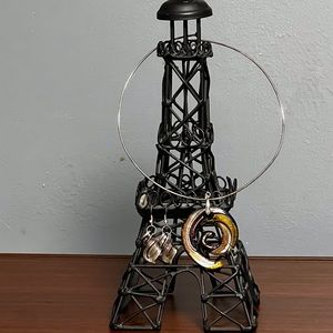 Handmade Glass Blown Pendant (chain not included)and Earrings NWOT